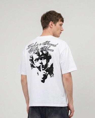 T-SHIRT WHITE - Risk Is A Second Before Silence