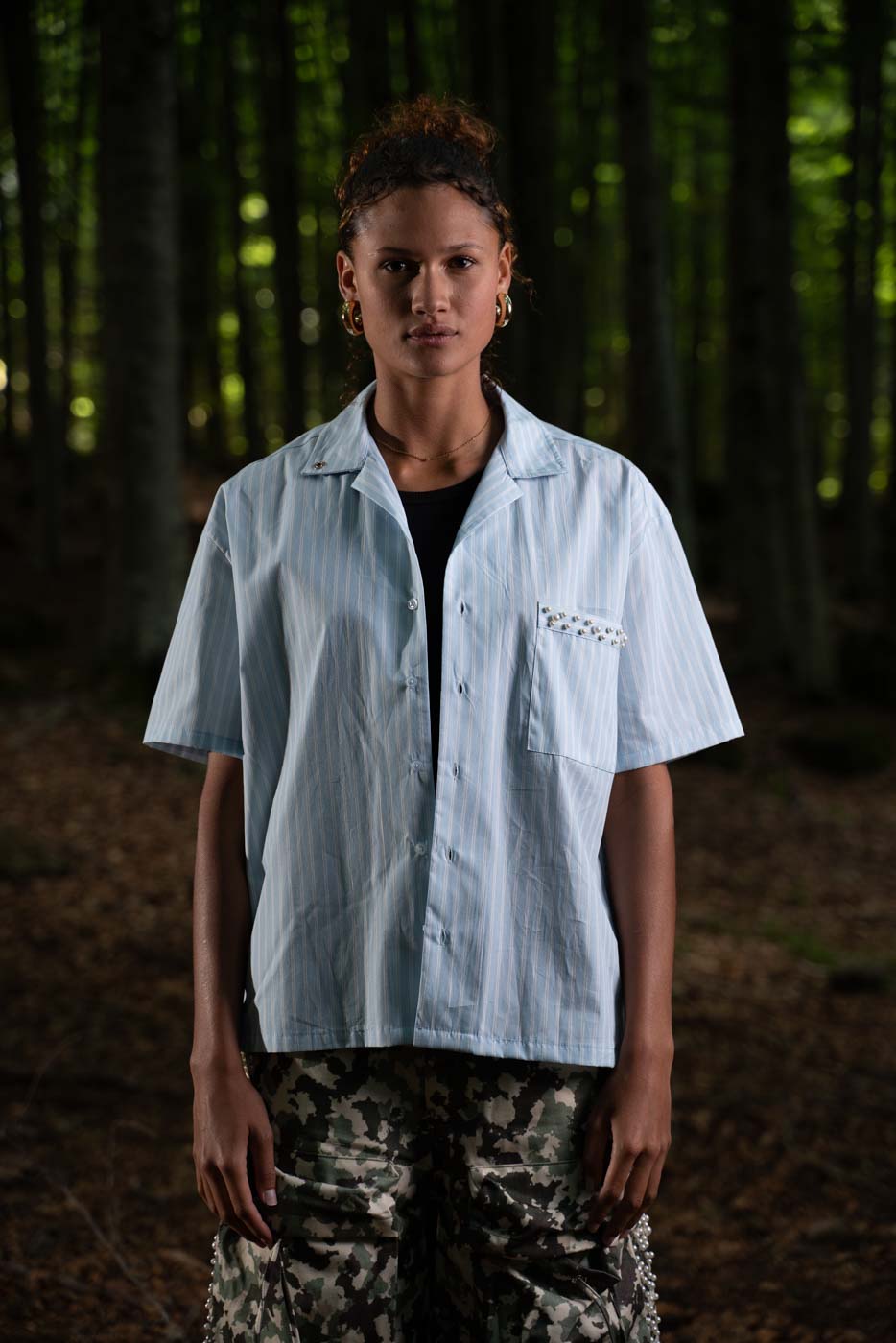 CAMICIA CELESTE