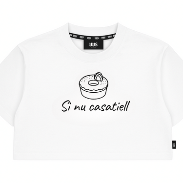 CROP TOP T-SHIRT "SI NU CASATIELL"