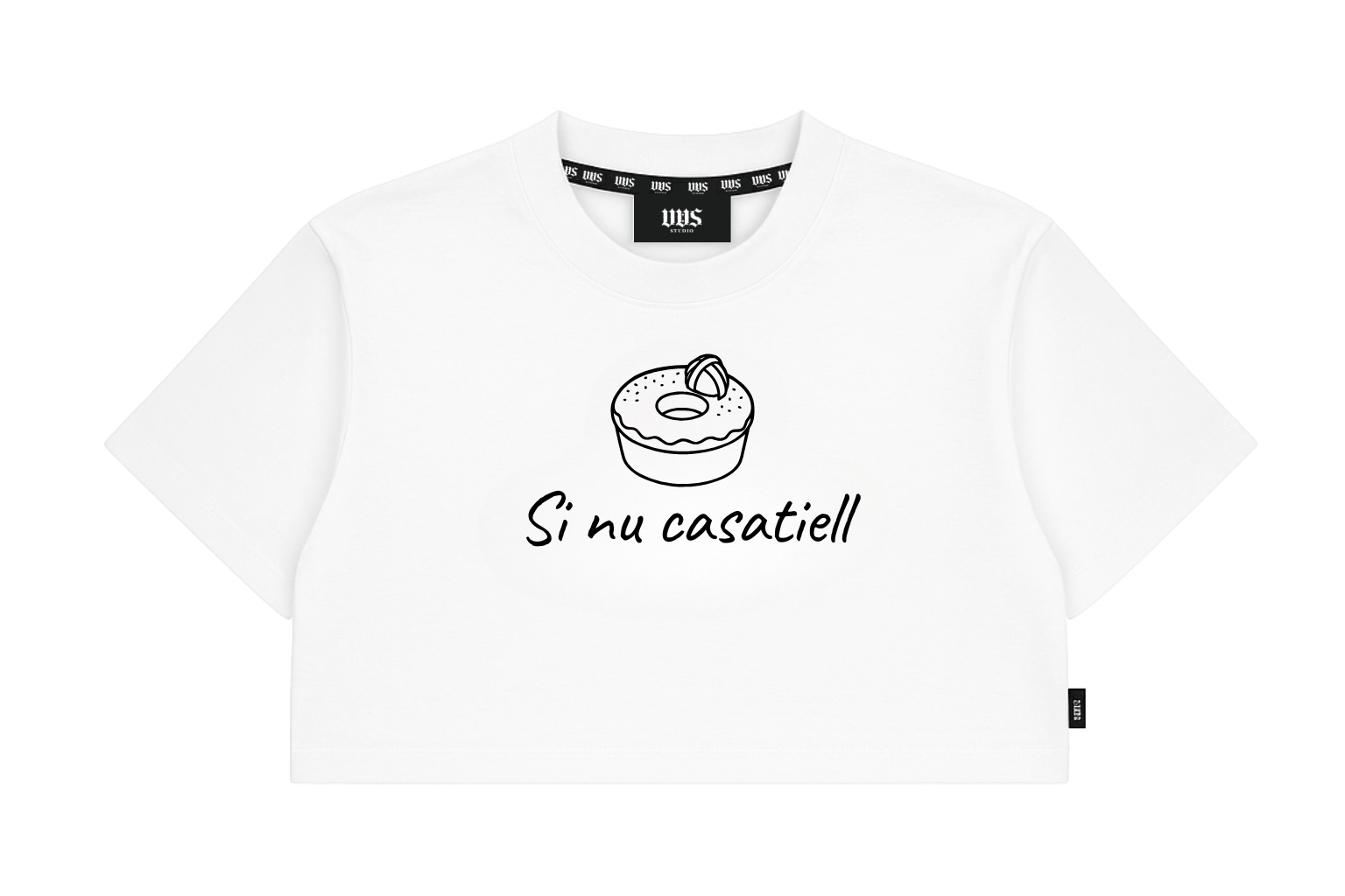 CROP TOP T-SHIRT "SI NU CASATIELL"