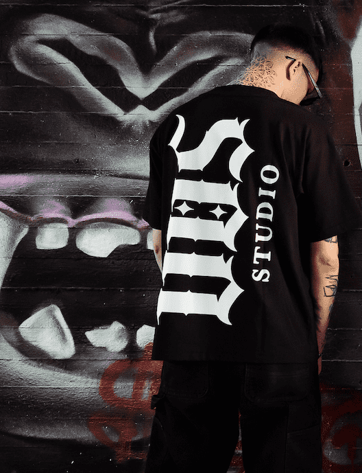 T-SHIRT "VERTICAL" - BLACK