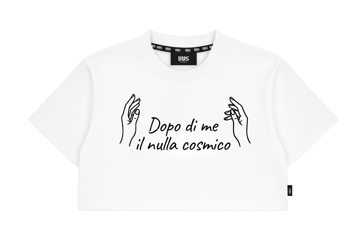 CROP TOP T-SHIRT "DOPO DI ME IL NULLA COSMICO"