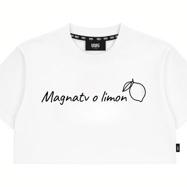 CROP TOP T-SHIRT "MAGNATV O LIMON"