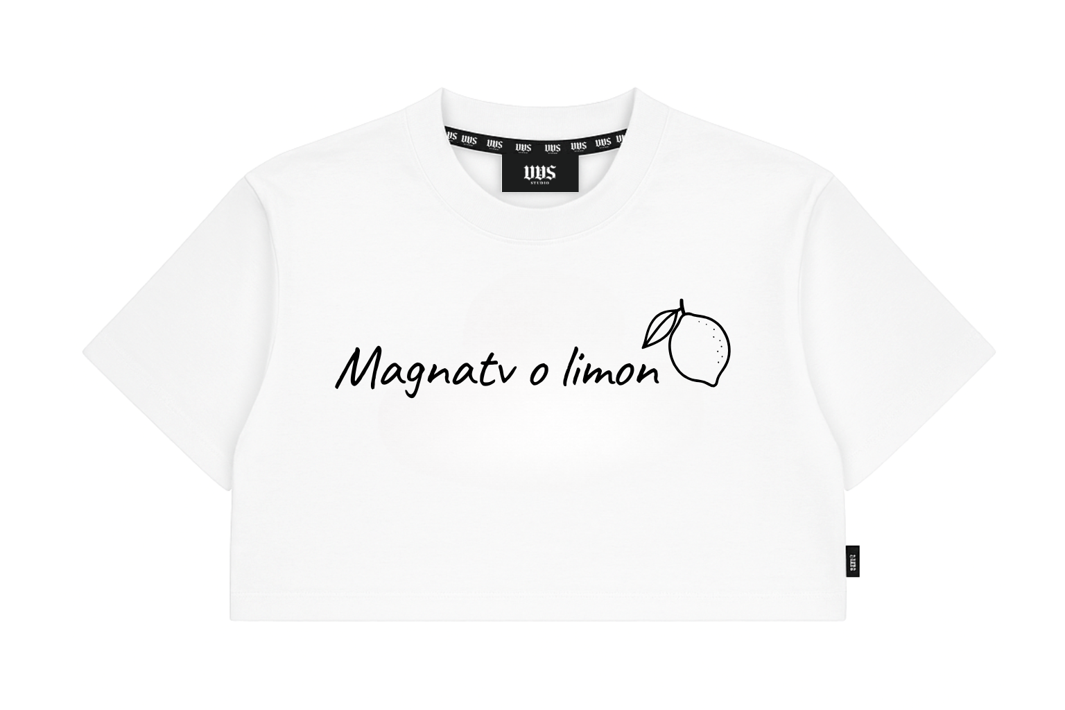 CROP TOP T-SHIRT "MAGNATV O LIMON"